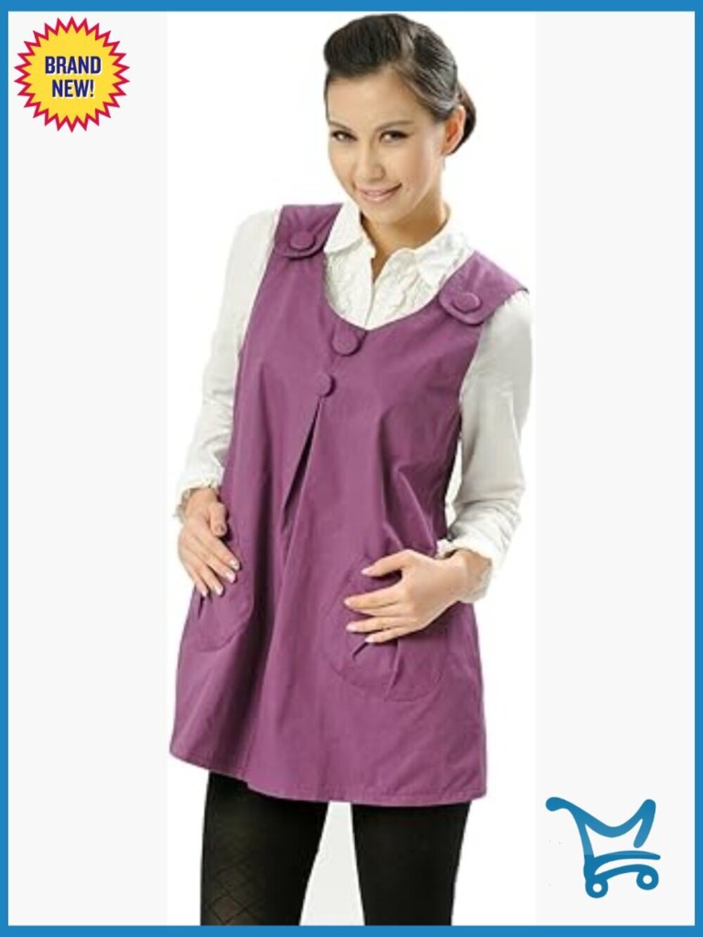 Maternity Radiation Shield Tank Top Nursing Dress Sleeveless Pull On